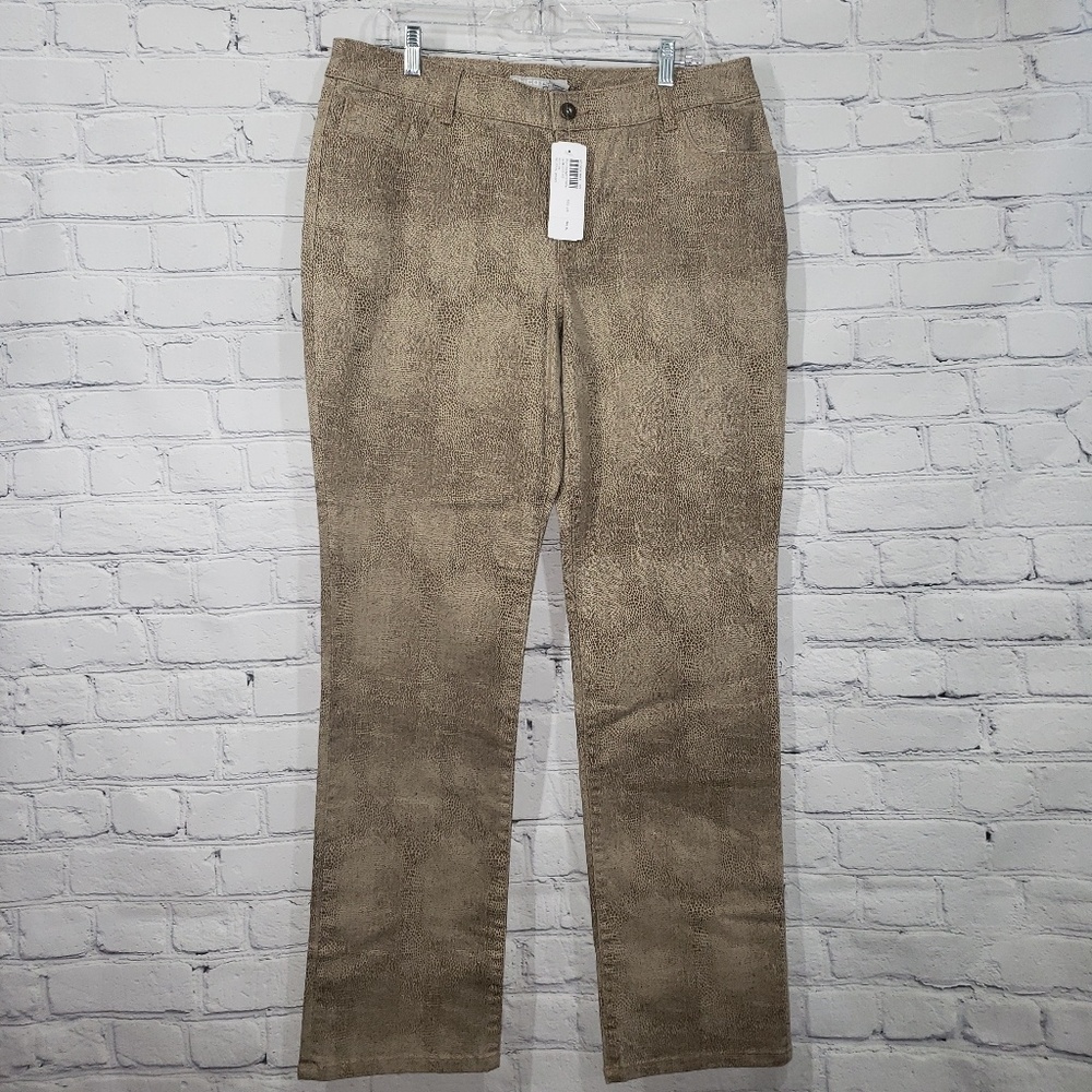 Chico's Skinny Jeans in Textured Brown